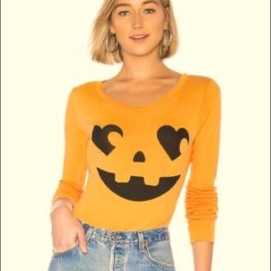 Wildfox Jack-o-lantern bodysuit size L